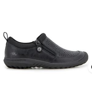 JBU Jambu Amber black comfort size zippered sneakers memory foam shoes sz 9